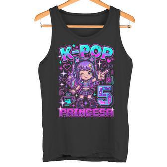 Princesa Kpop 5 Años Cumpleaños Niña Anime K-Pop Camiseta sin mangas - Regaloses