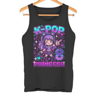 Princesa Kpop 8 Años Cumpleaños Niña Anime K-Pop Camiseta sin mangas - Regaloses