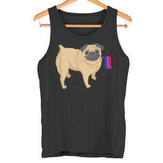 Pug Con Bandera De Orgullo Bisexual Camiseta sin mangas - Regaloses