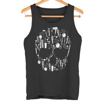 Regalo De Calavera De Peluquero Para Peluquero In Mangas Camiseta sin mangas - Regaloses