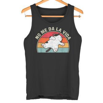 Retro No Me Da Laida Divertida De Gato Perezoso Camiseta sin mangas - Regaloses