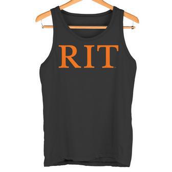 Rochester Institute Of Technology Rit Orange Type タンクトップ - Kawaiitshirt