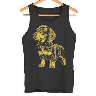 Rocker ダックスフント パンク メタル ロックンロール ミュージック ドッグ タンクトップ - Kawaiitshirt