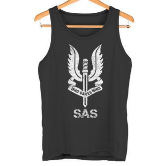 Sas 特殊部隊 スナイパー退役軍人 ビンテージフラッグ 7月4日 タンクトップ - Kawaiitshirt