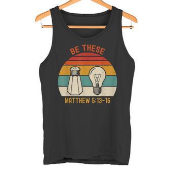 Be Thesealt Light キリスト教信仰聖書の言葉 タンクトップ - Kawaiitshirt