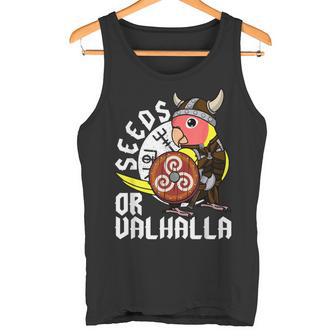 Seeds Oralhalla バイキング オウム 桃の顔 ルティーノ ラブバード タンクトップ - Kawaiitshirt