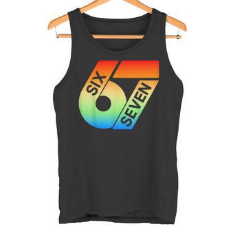 Seisiete 67 Colorido 6 7 Gen Alphalang Divertido 6-7 Meme Camiseta sin mangas - Regaloses