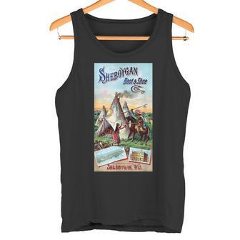 Sheboygan ネイティブアメリカン ウィスコンシン アメリカ 歴史 レトロ タンクトップ - Kawaiitshirt