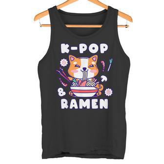 Shiba Inu K-Pop & Ramen Musique Coréenne Mignon Et Enjoué Débardeur e - Cadeauxyz