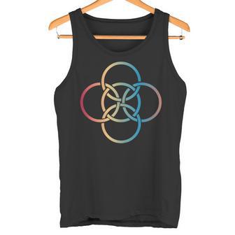 Símbolos Celtas Celta Cinco Pliegues Nudo Celta Irlandés Colorido In Mangas Camiseta sin mangas - Regaloses