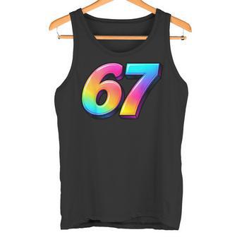 Sixeven 67 Colorido 6-7 Meme Gen Alphalang chool Camiseta sin mangas - Regaloses