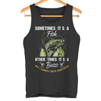 Sometimes Its A Fish Buzz Fishing Lover 漁師のギフト タンクトップ - Kawaiitshirt