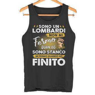 Sono Un Lombardi Non Mi Fermo Quandoonotanco Canotta - Novitaregali