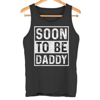 Soon To Be Daddy すぐにお父さんの発表-すぐにパパになります タンクトップ - Kawaiitshirt