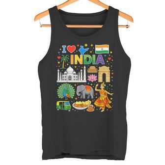 Souvenir Deoyage Indien I Love India Débardeur e - Cadeauxyz