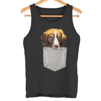 Spaniel Bretón Perro En Un Bolsillo Dog In A Pocket Camiseta sin mangas - Regaloses