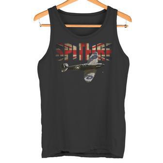 Spitfire Rafupermarine Ww2 ファイタープレーンtシャツ ユニオンジャック タンクトップ - Kawaiitshirt