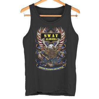 Swat アラバマ チーム タフ アメリカン イーグル ポリス タンクトップ - Kawaiitshirt