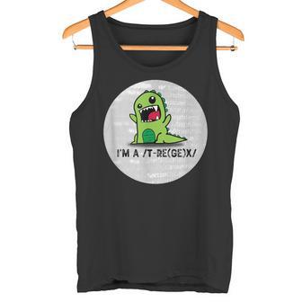 T-Regex Un Dinosaurio T-Rex Que Escribe Regex Camiseta sin mangas - Regaloses