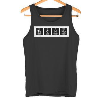 Techno Music Tabla Periódica Camisa Camiseta sin mangas - Regaloses