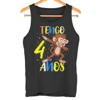 Tengo 4 Años 4º Cumpleaños Mono Camiseta sin mangas - Regaloses