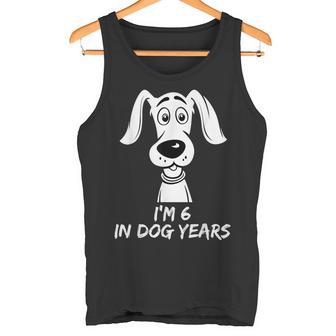 Tengo 6 Años Perro Años Divertido 42 Cumpleaños Amantes De Camiseta sin mangas - Regaloses