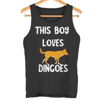This Boy Loves Dingoes 野生動物 オーストラリアン ディンゴ犬 タンクトップ - Kawaiitshirt