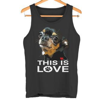 This Is Love And Tan チワワ犬 長袖tシャツ タンクトップ - Kawaiitshirt
