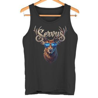 Trachten Herren Hirsch Lederhose Trachten Tank Top - Seseable