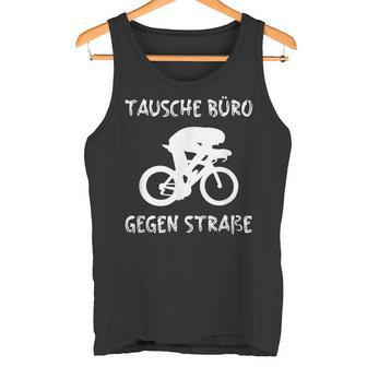 Triathlete Office Against Road Bike ランニング トライアスロンスポーツ タンクトップ - Kawaiitshirt