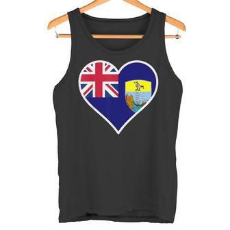 Tristan Da Cunha Regalos De Corazón Con La Bandera De Tristan Da Cunha Camiseta sin mangas - Regaloses