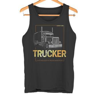Trucker Born To Be Camionero Diseñointage Camiseta sin mangas - Regaloses