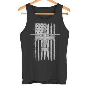 V-22 Osprey ミリタリーヘリコプター アメリカ国旗22 タンクトップ - Kawaiitshirt