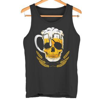 Vaso De Cerveza Diseño De Calavera Pirata In Mangas Camiseta sin mangas - Regaloses