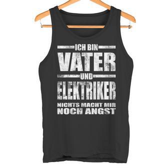 Vater Und Elektriker Papa Elektrotechnikeratertagintage Tank Top - Seseable