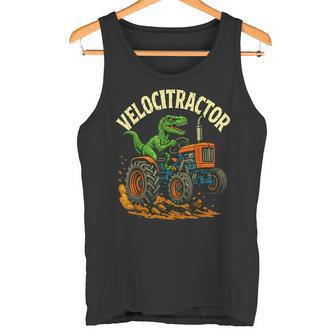 Velocitractor Dinosaurio Con Tractor Camiseta sin mangas - Regaloses