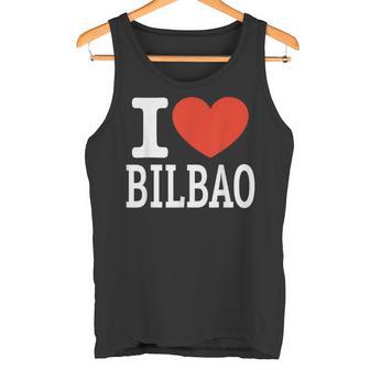 Viaje De Recuerdo Con El Gráfico I Love Bilbao City Heart Camiseta sin mangas - Regaloses
