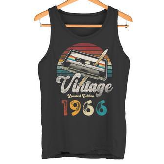 Vintage 1966 Cumpleaños 60 Años Cassette Lápiz Camiseta sin mangas - Regaloses