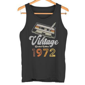 Vintage 1972 Cassette Lápiz 54 Cumpleaños Camiseta sin mangas - Regaloses