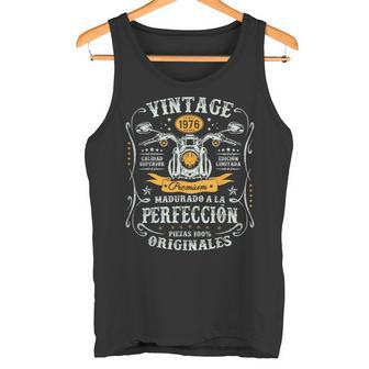 Vintage 1976 50 Años Cumpleaños Moto Biker Hombre Motero Camiseta sin mangas - Regaloses