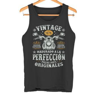 Vintage 1976 50 Años Cumpleaños Moto Biker Hombre Motero Camiseta sin mangas - Regaloses