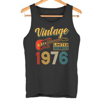 Vintage 1976 Edición Limitada Guitarra Año Nacimiento Camiseta sin mangas - Regaloses