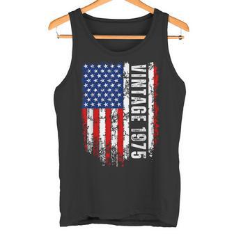 Vintage Born 1975 Regalos De Cumpleaños Con Laieja Bandera Americana Camiseta sin mangas - Regaloses