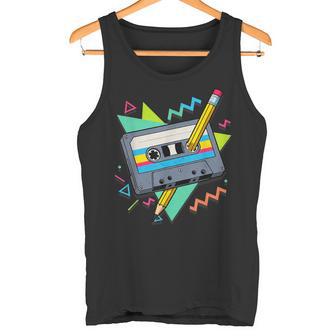 Vintage Cassette Tape 80S 90S Music Retro Lápiz Mixtape Camiseta sin mangas - Regaloses