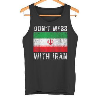 Vintage Grunge Irán Bandera Recuerdo No Te Metas Con Irán Camiseta sin mangas - Regaloses
