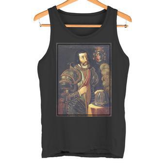 Vintage Hernan Cortes Retrato Pintura 1879 Camiseta sin mangas - Regaloses