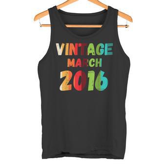 Vintage Marzo 2016 Camiseta sin mangas - Regaloses