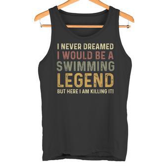 Vintage Natación Leyenda Nadador Camiseta sin mangas - Regaloses
