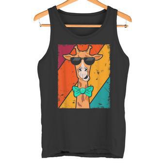 Vintage Pajarita Jirafa Camiseta sin mangas - Regaloses