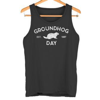 Vintage Retro Groundhog Day Atrapado 1887 Camiseta sin mangas - Regaloses